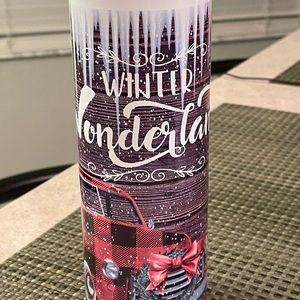 Winter Wonderland 20 ounce stainless steel Tumbler